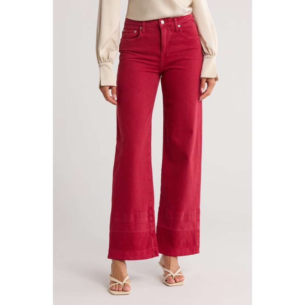 SIMKHAI Jude Straight‎ Leg Jeans Cherry Women's Size 29
